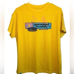✌️Dutch Bros Shirt “Guaranteed to satisfy” yellow oversized x-small